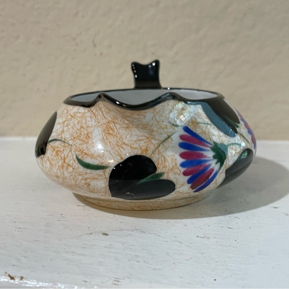 Vintage hand painted Meito china sugar bowl and creamer - Picture 12 of 16